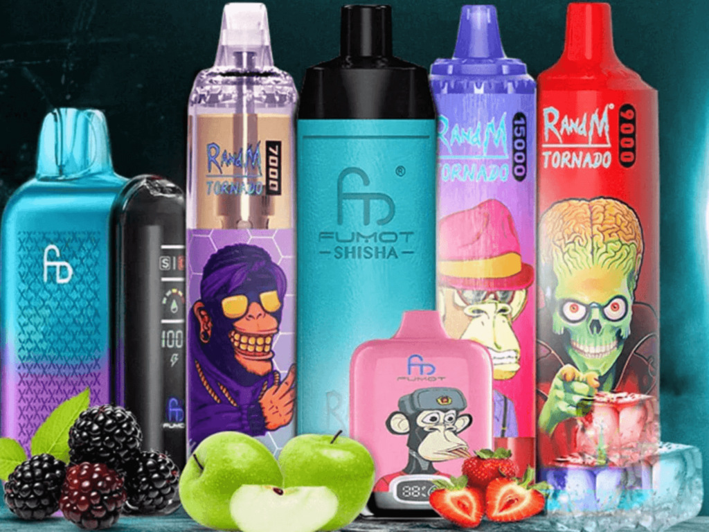 Wie lade ich die R and M Tornado Vape auf?