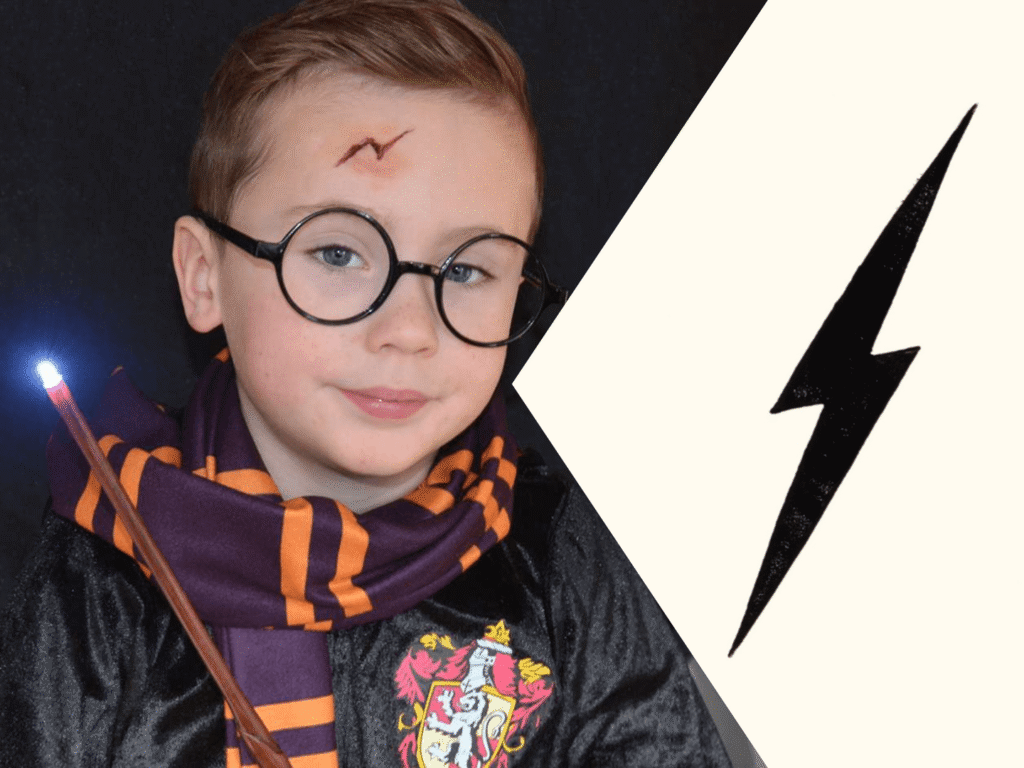 harry potter narbe malen